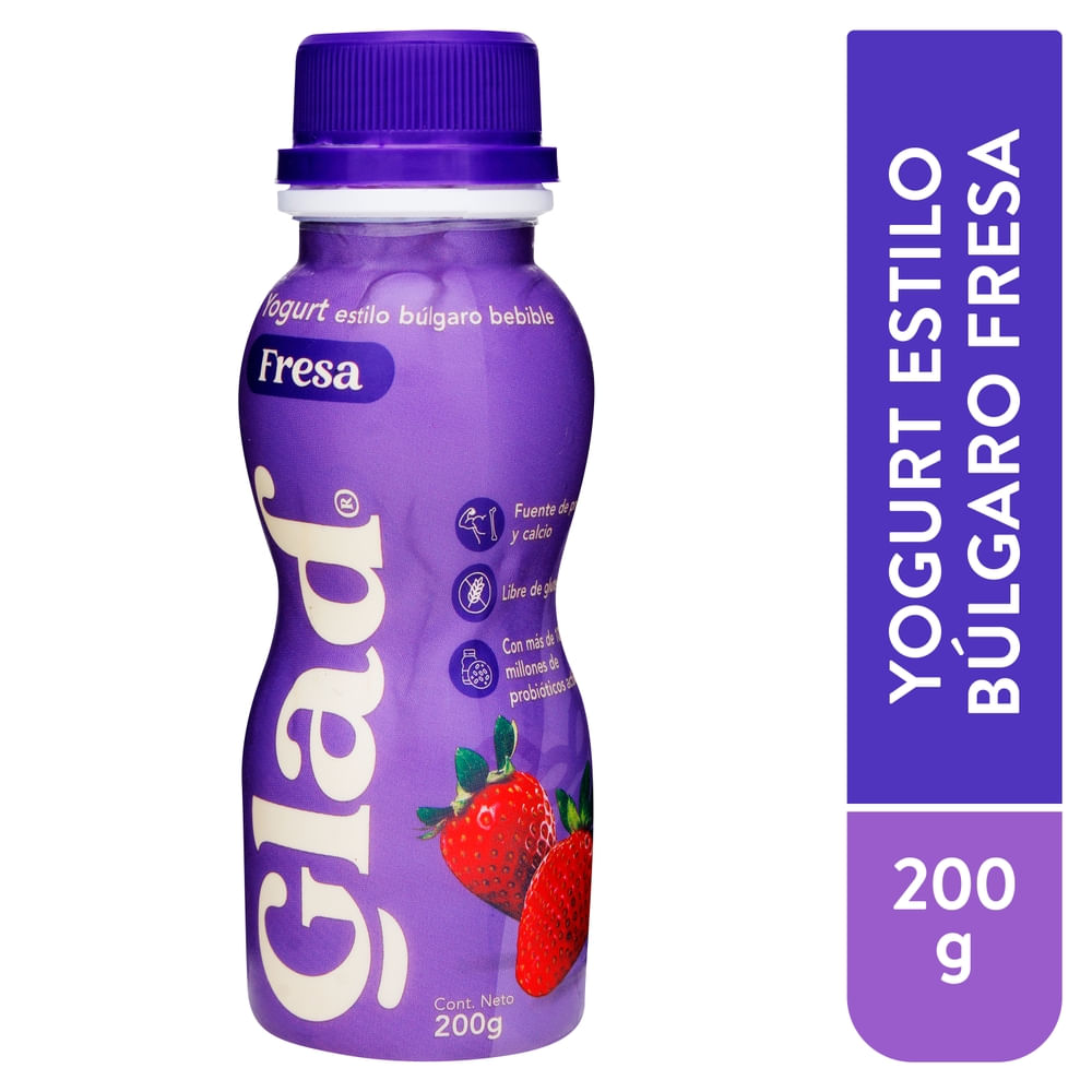 Yogurt Líquido Fresa Glad