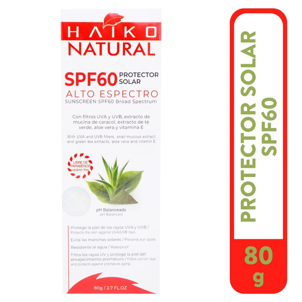 Protector solar Haiko natural FPS 60 - 80 g
