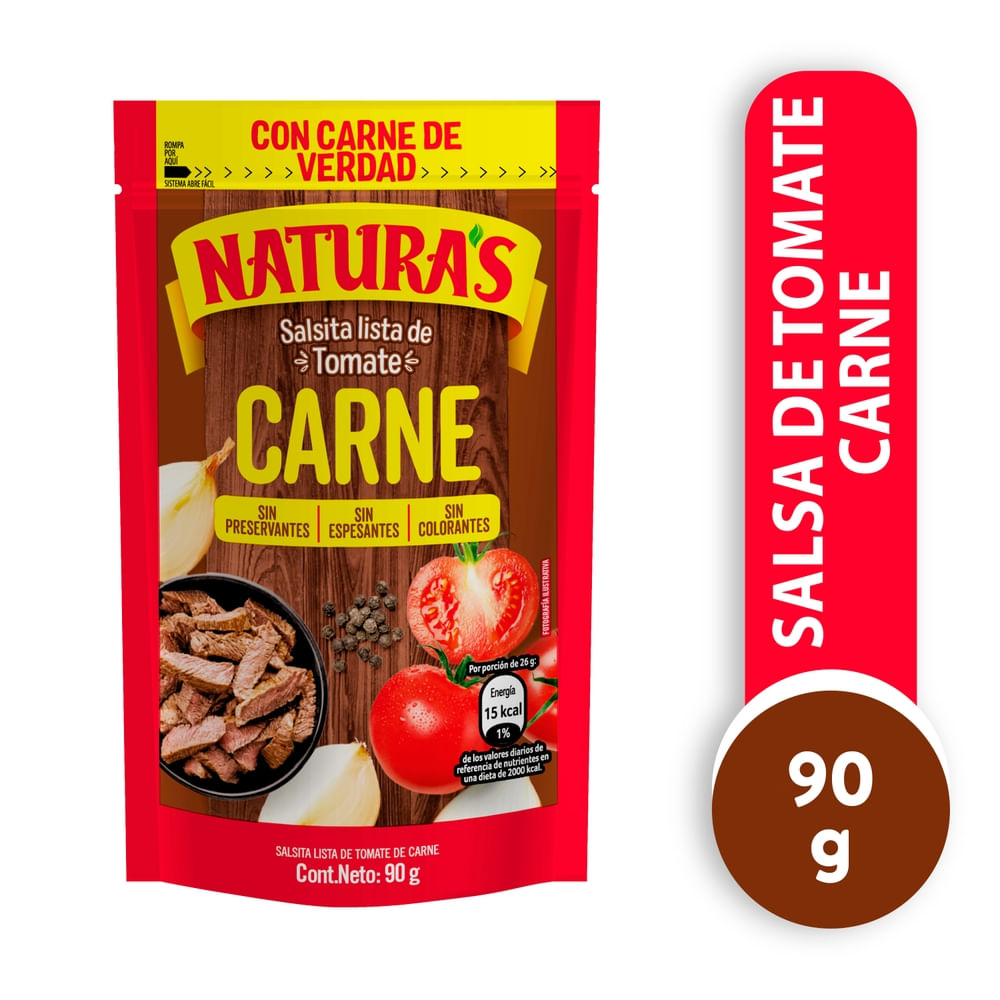 Salsita Tomate Carne Naturas