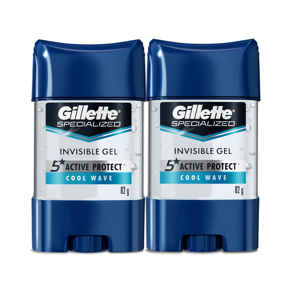 Gel Antitranspirante Gillette Specialized Cool Wave -2 Unidades