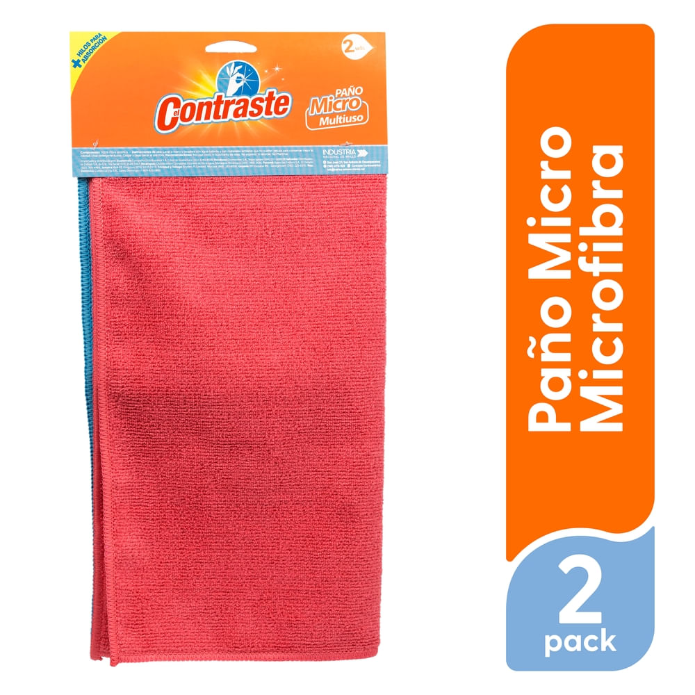 Paño El Contraste Microfibra - 2 Uds