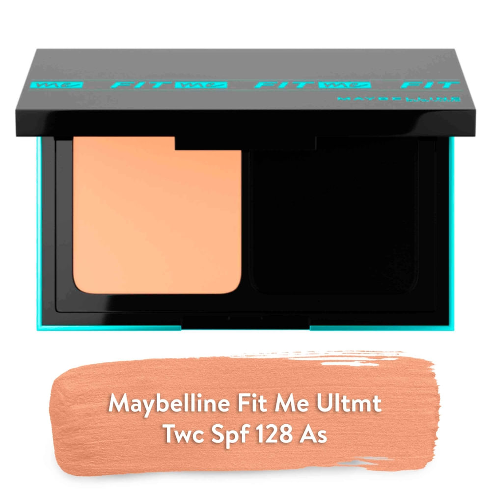 Maquillaje Polvo Fit Me Warm Nude No.128 Maybelline