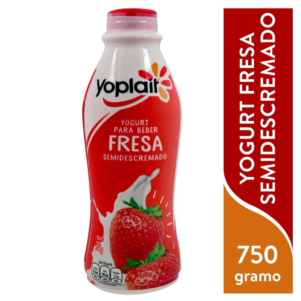 Yogurt Yoplait Semidescremado De Fresa - 750 g