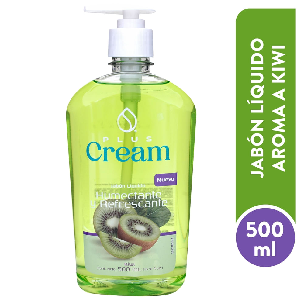 Jabón líquido PlusCream Kiwi - 500 ml
