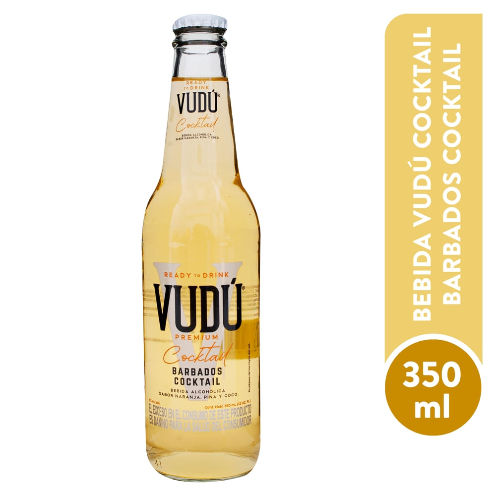 Bebida alcohólica Vudu Barbados Botella - 350 ml