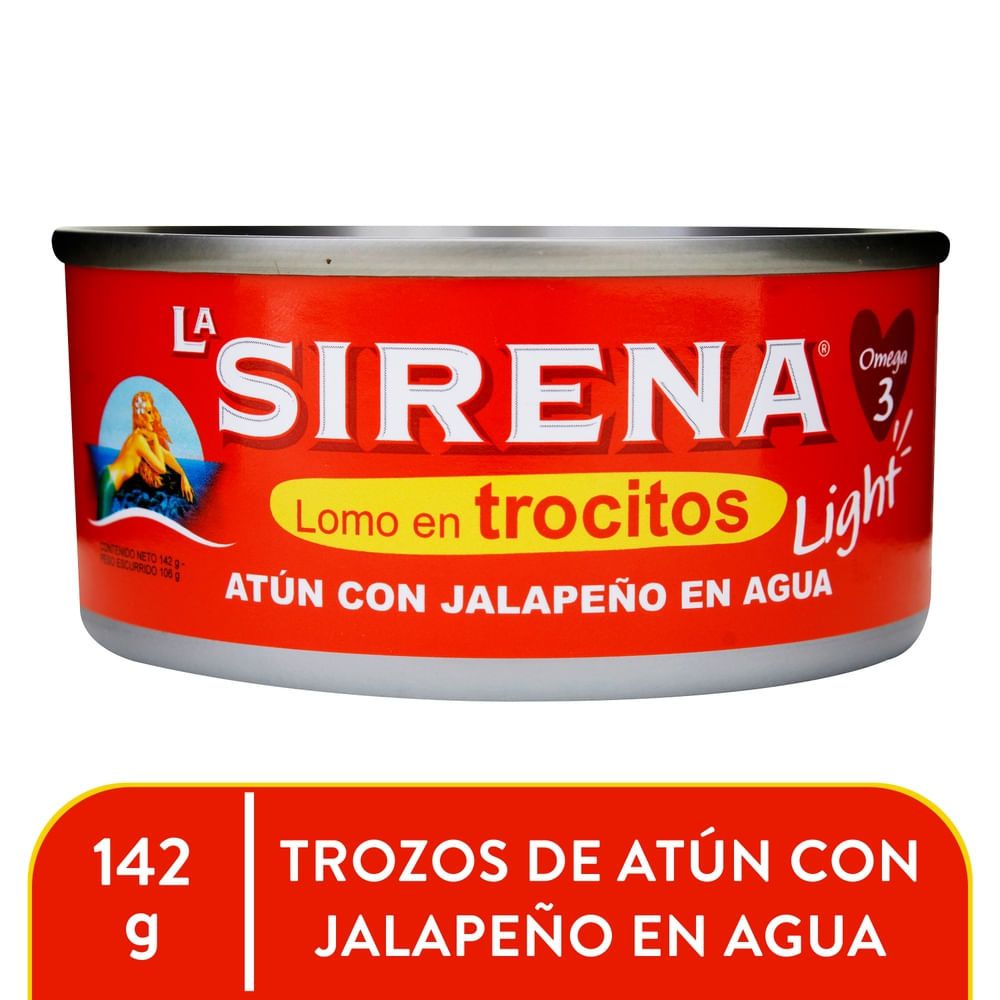 Atún La Sirena en trocitos con jalapeño - 142 g