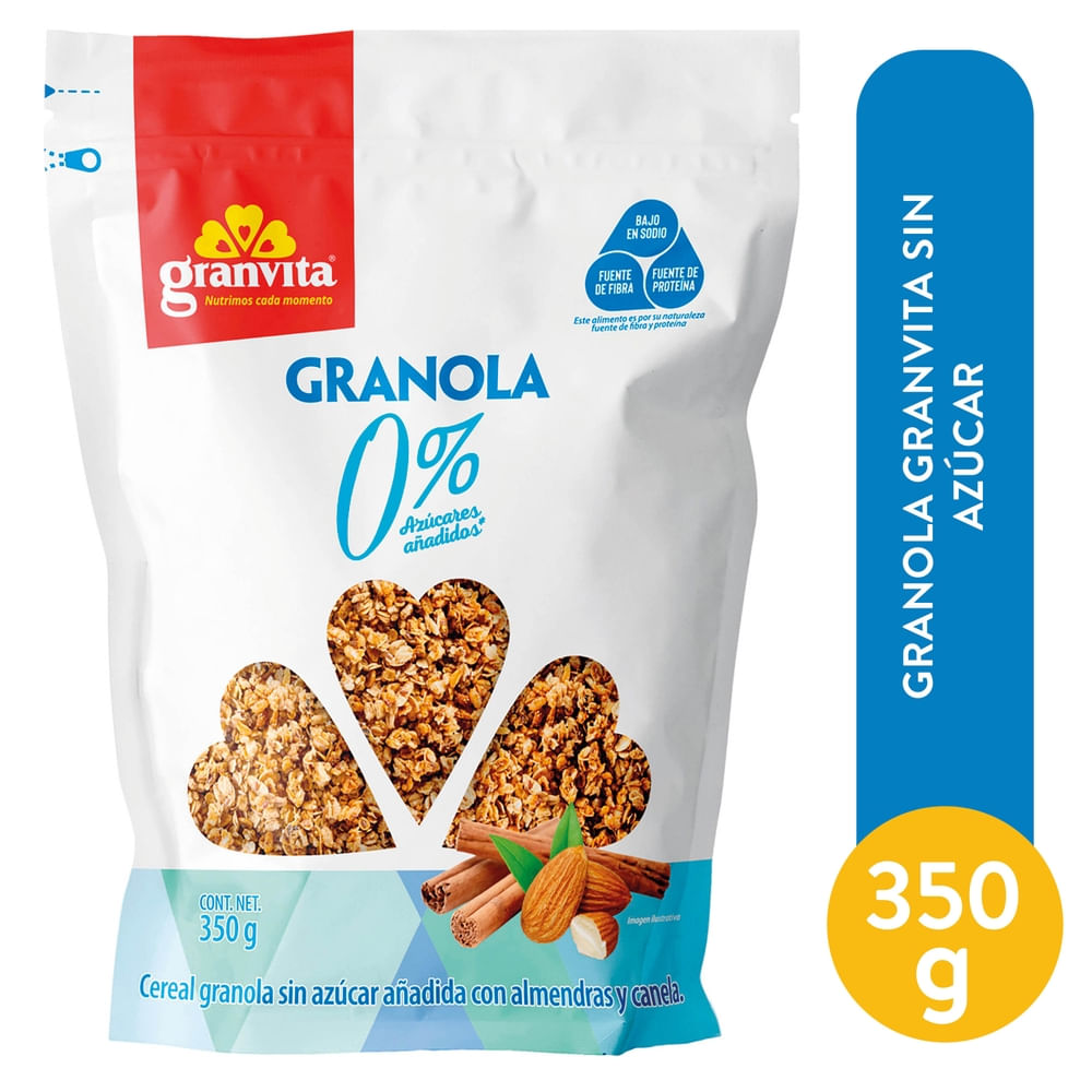 Granola Granvita 0 azúcar almendra y canela - 350 g