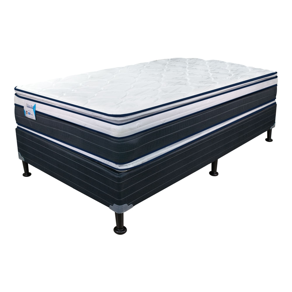 Cama Individual Masterbed Doble Pillow Confort Firme