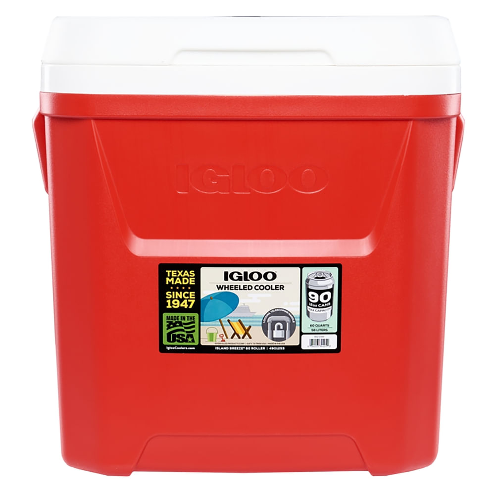 Hielera Igloo Laguna con ruedas con capacidad de 60 qt