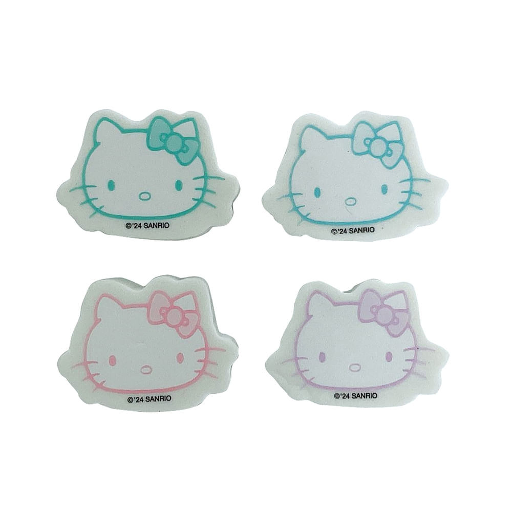 Borradores Hello Kitty diseños surtidos - 4 Pzas