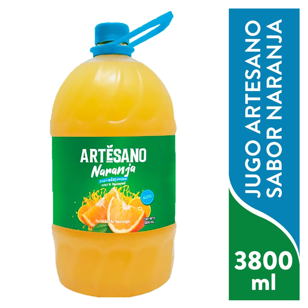 Jugo Artesano de naranja sin pulpa - 3800 ml