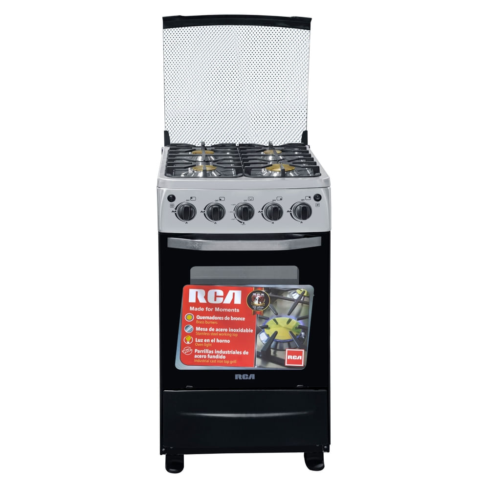 Cocina a gas RCA negra RCCR22CV - 20 Pulgadas