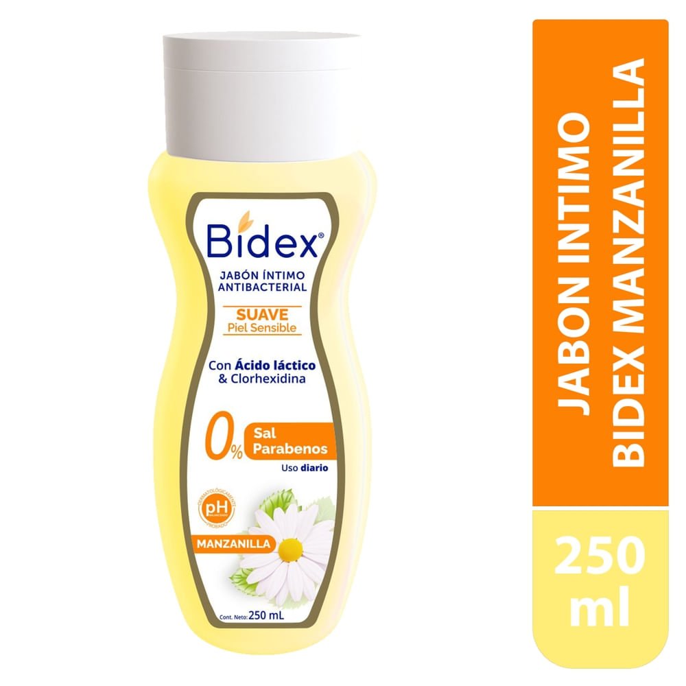Jabón íntimo Bidex manzanilla -250 ml
