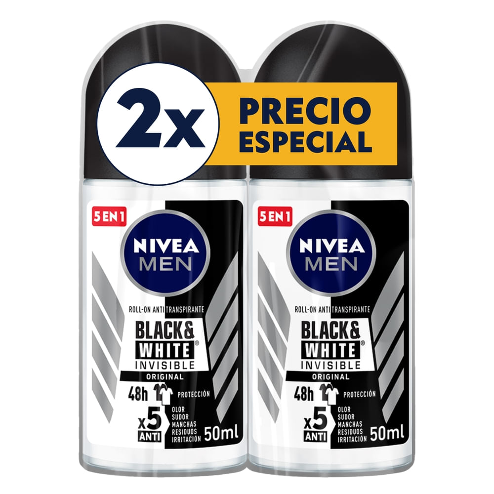 Desodorante Nivea men Rollon invisible -100 ml