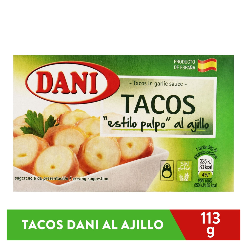 Tacos Dani de pescado al ajillo - 113.4 g