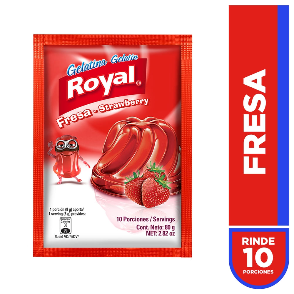 Gelatina Fresa Royal