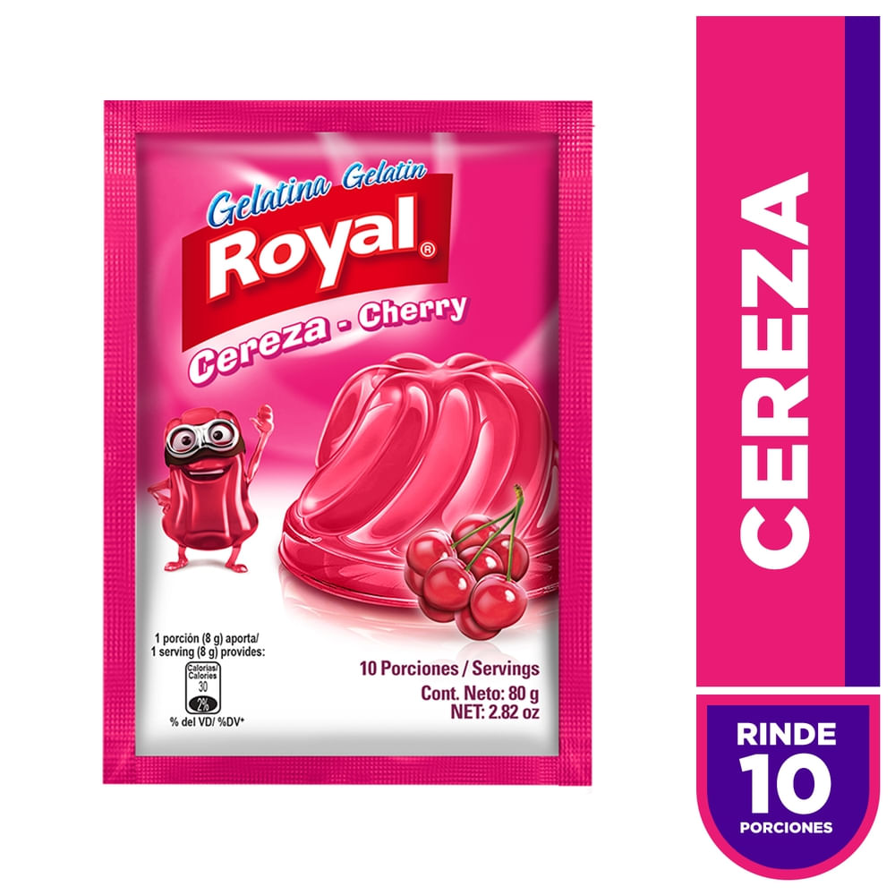 Gelatina Cereza Royal