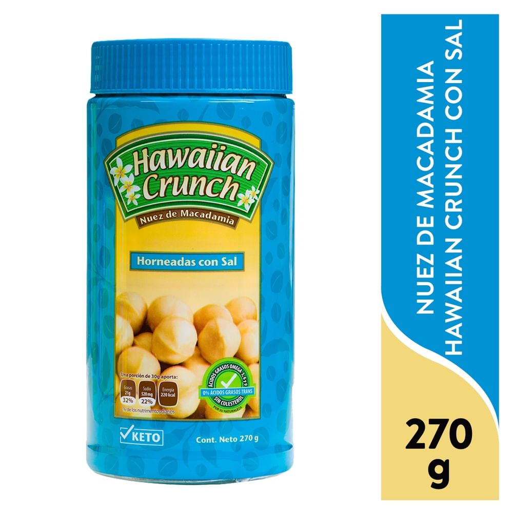 Nuez De Macadamia Hawaiian Crunch Sal - 270 g