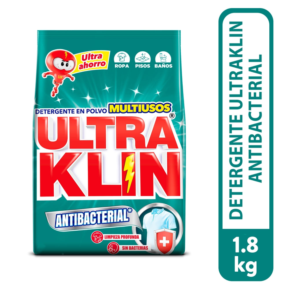 Detergente Ultraklin, antibacterial - 1.8 kg