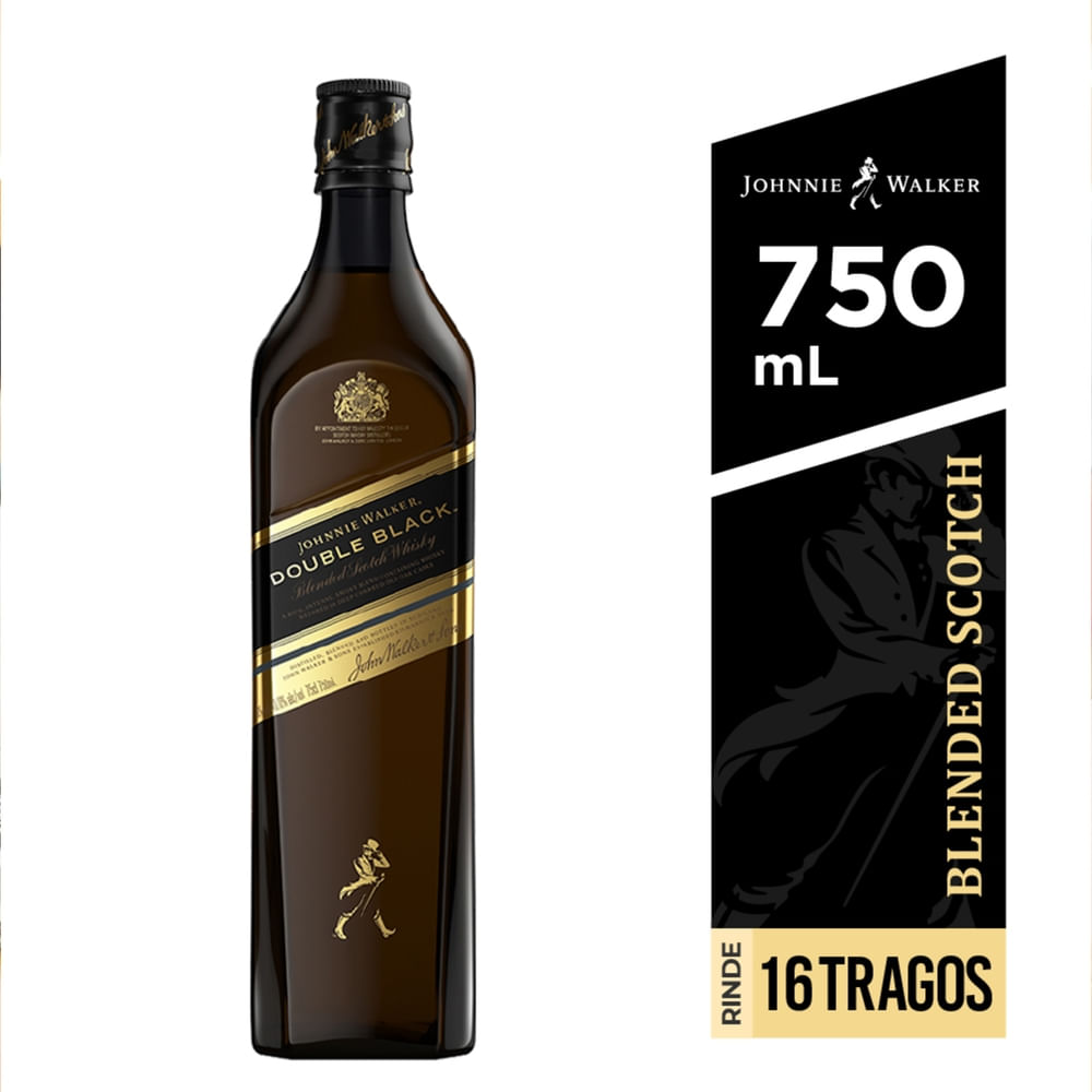 Whisky Johnnie Walker Double Black - 750 ml