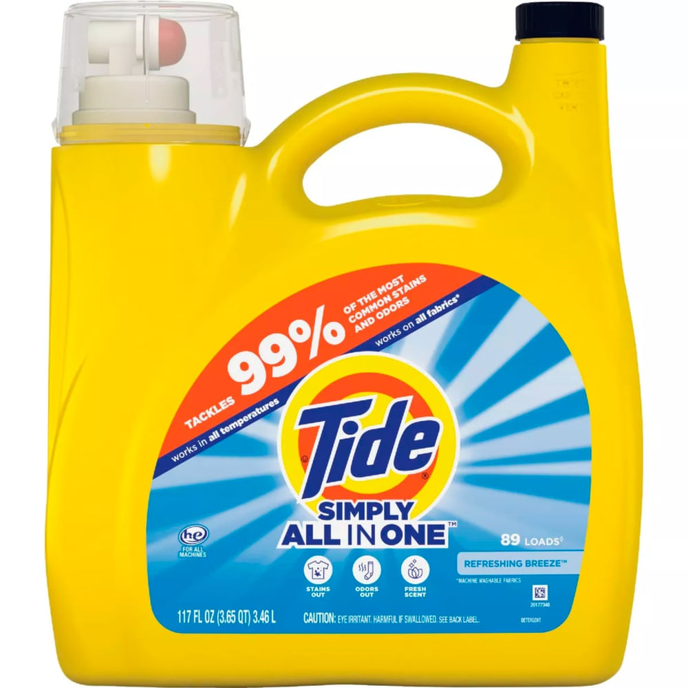 Detergente Tide Simply All in One Refreshing Breeze -3.46 L