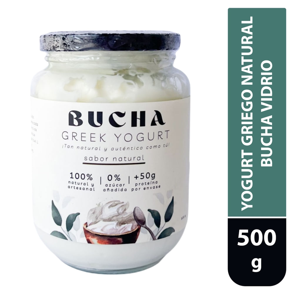 Yogurt Griego Natural Sin Azúcar Bucha