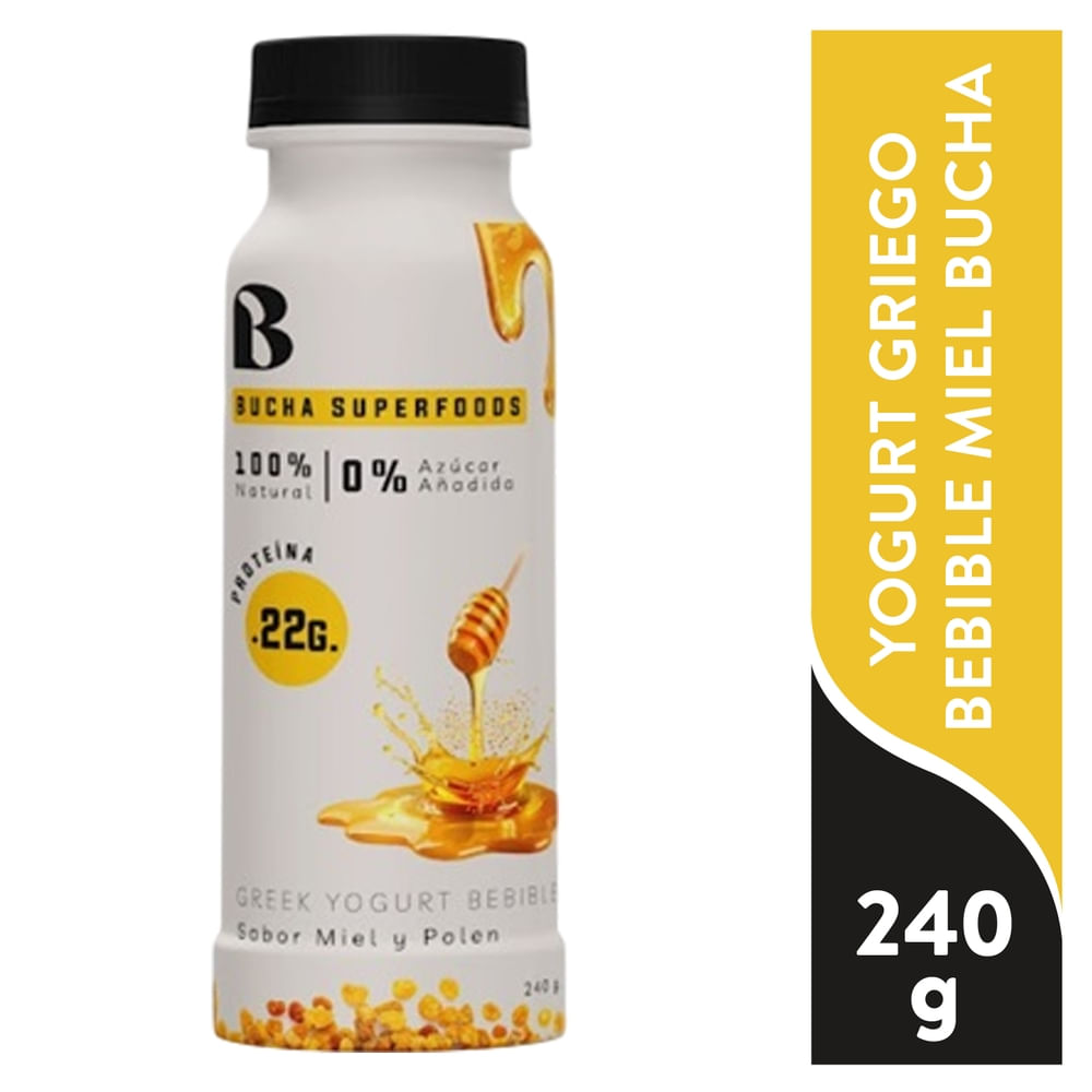Yogurt Griego Miel Polen Bucha