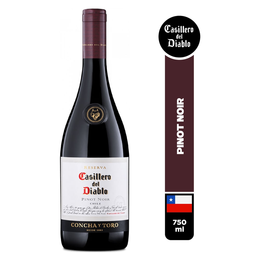 Vino Tinto Casillero Del Diablo, Pinot Noir - 750ml
