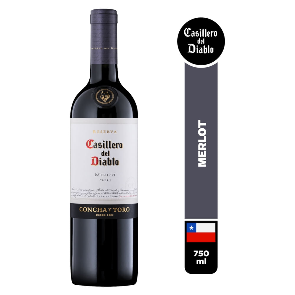 Vino Merlot Reserva Casillero Del Diablo