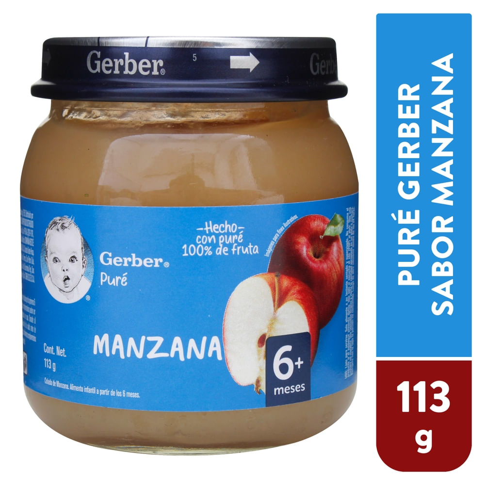 Compota Manzana Azúcares Naturales Gerber