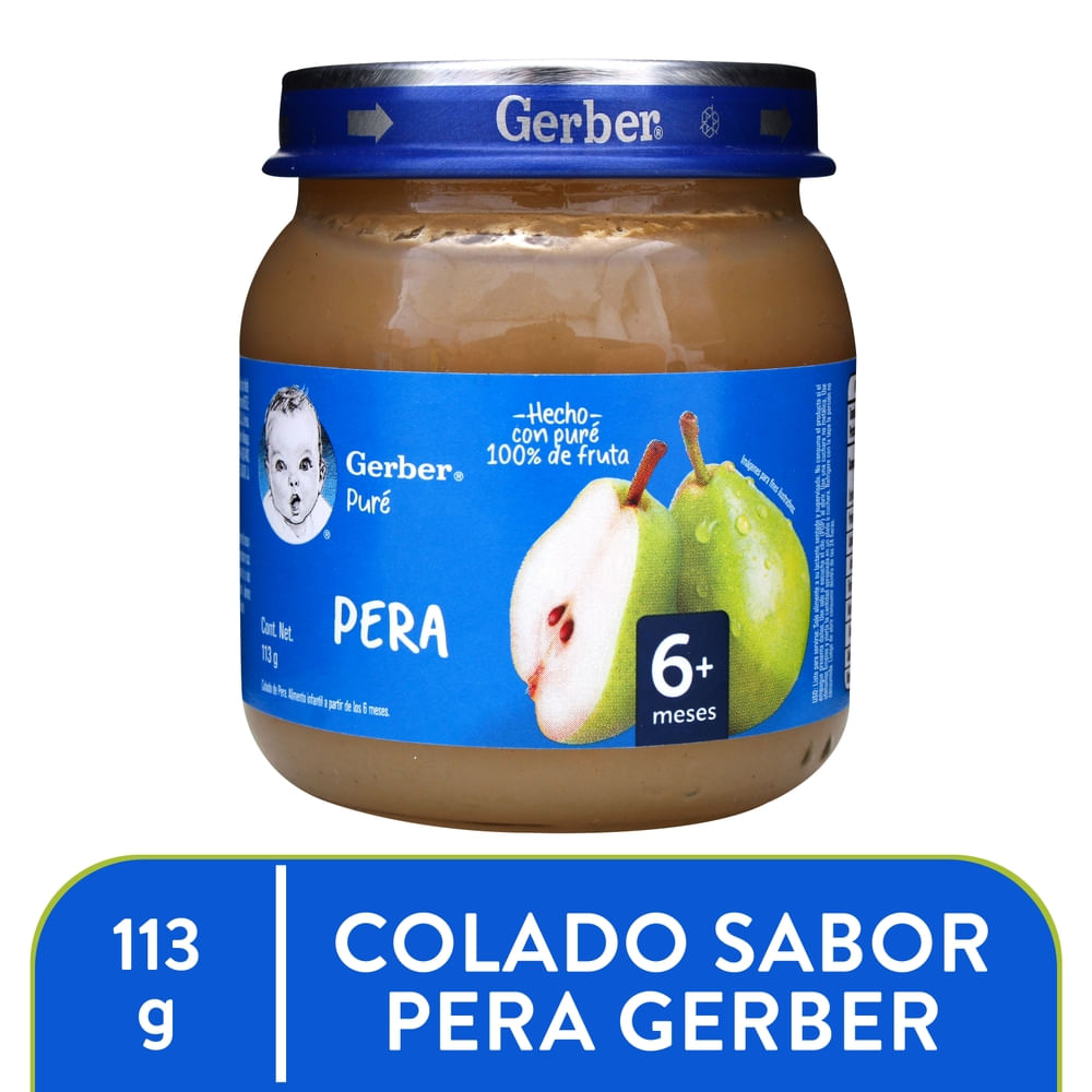 Compota Pera Azúcares Naturales Gerber