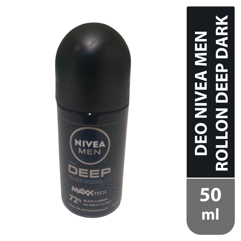 Desodorante Hombre Deep Darkwood Nivea Roll On
