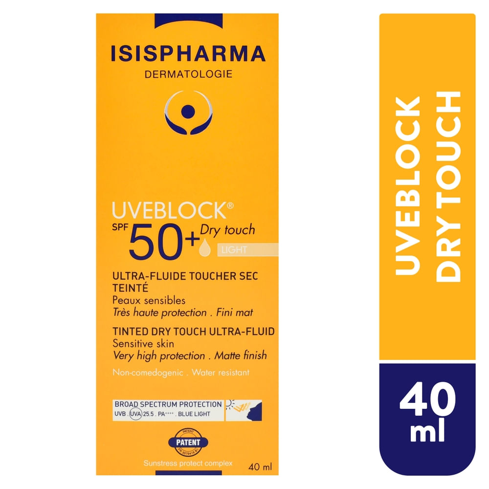 Crema solar Isispharma uveblock FPS 50 dry touch - 40 ml