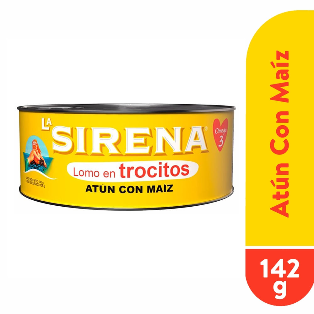 Atún La Sirena en trocitos con maíz - 142 g