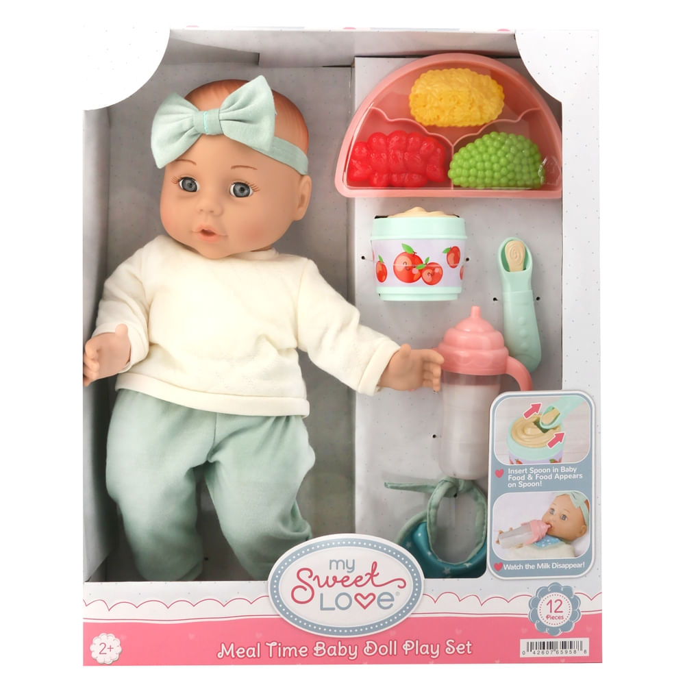 Set De Baby My Sweet Love Doll Hora De Comer - 14 pulgadas