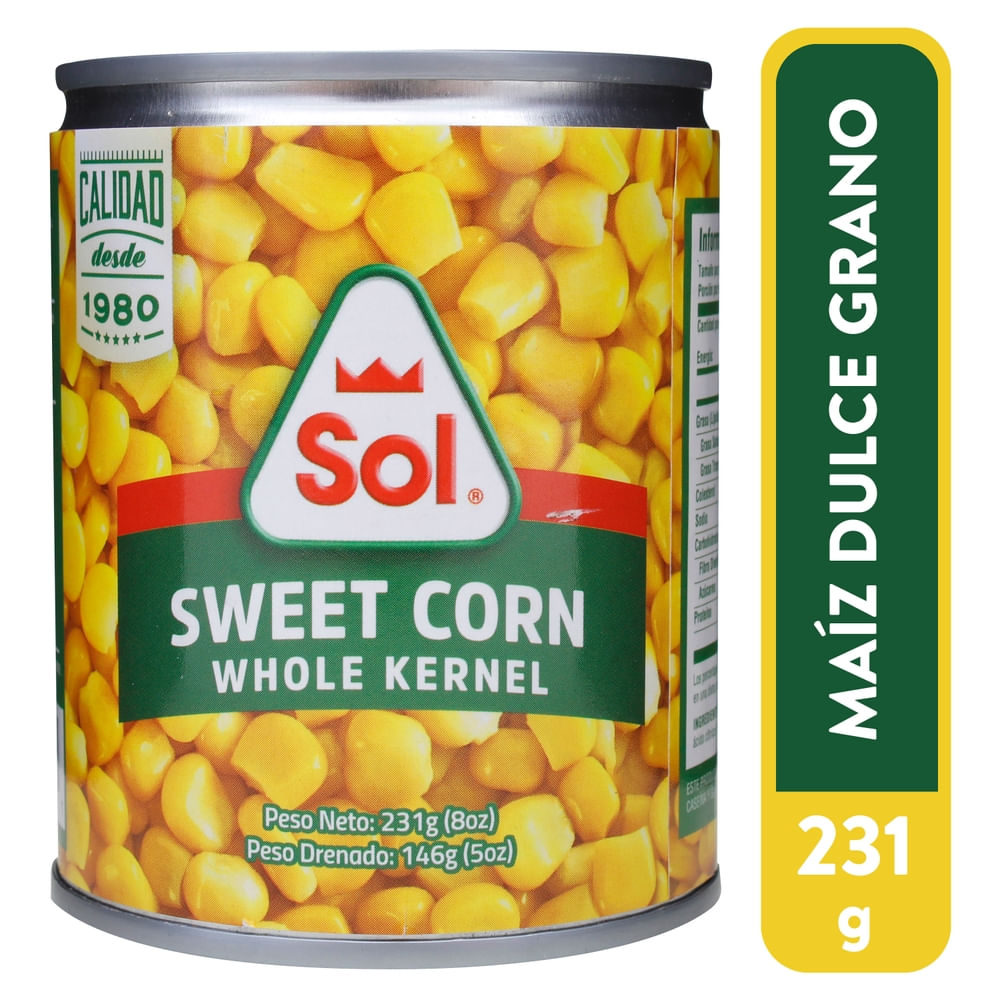 Maiz Dulce Sol Grano - 231 g