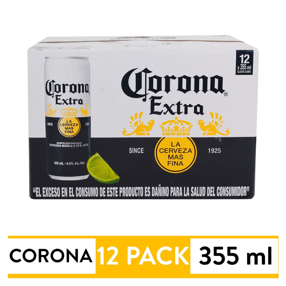 Cerveza Corona Lata 12 Pack - 4260 ml