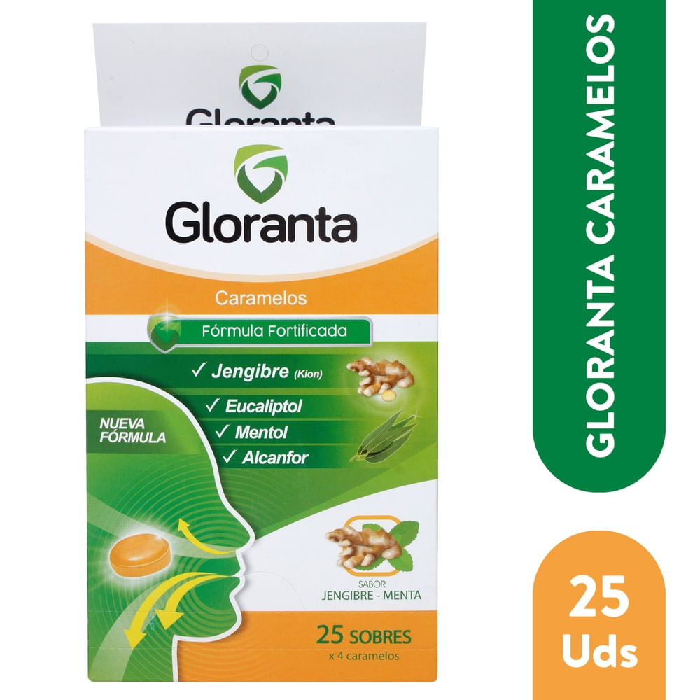 Caramelos Gloranta Good Brands Jengibre Menta Caramelos - 10 g