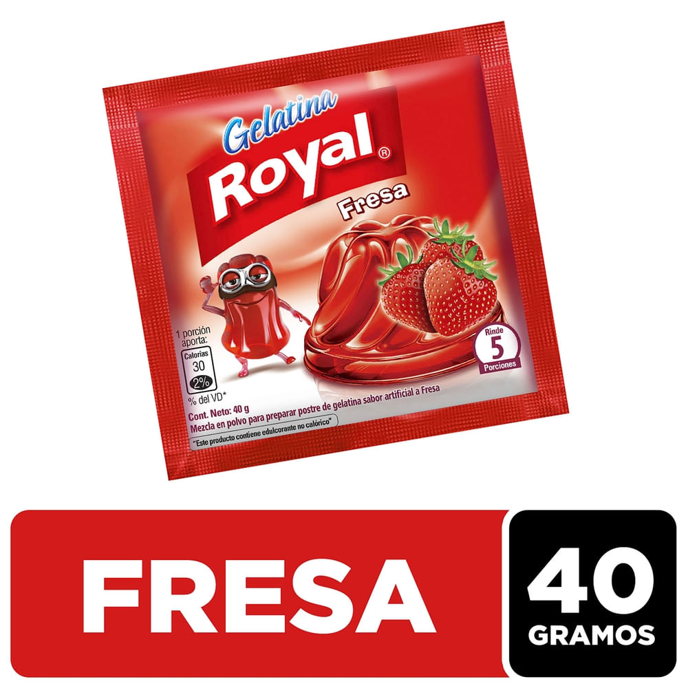 Gelatina Fresa Royal