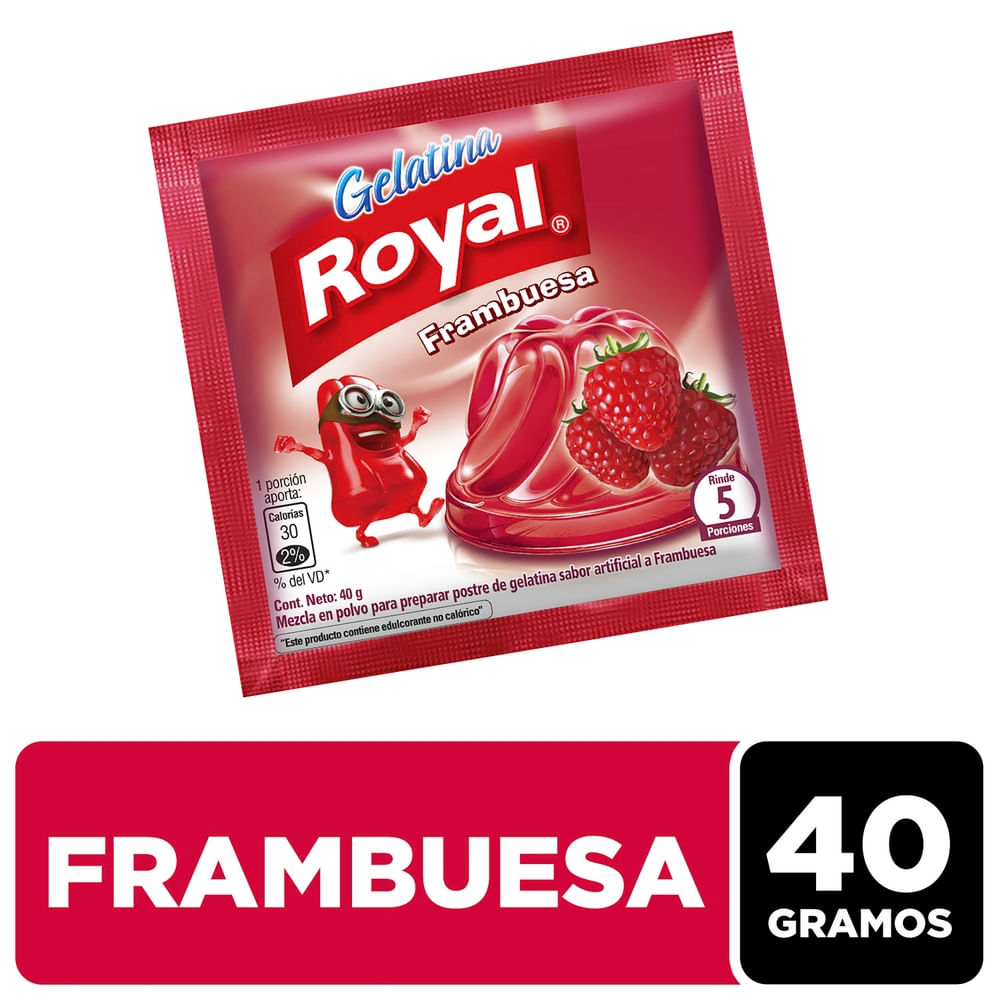 Gelatina Frambuesa Royal