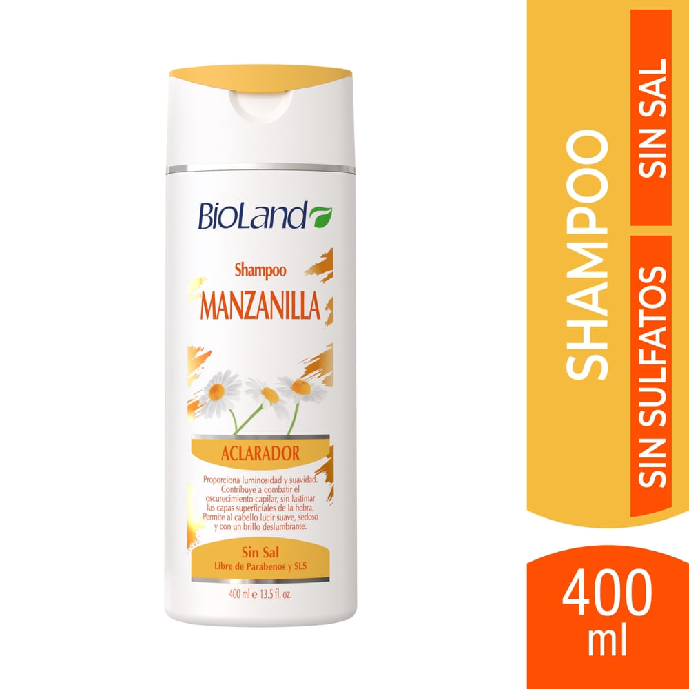 Shampoo Bioland Manzanilla Aclarador - 400 ml