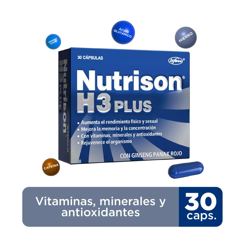 Nutrison H3 Plus - 30 capsulas