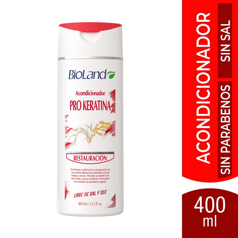 Acondicionador Bioland Pro Keratina Restauración - 400 ml