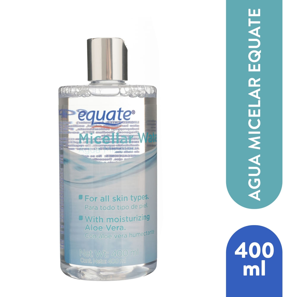 Agua micelar Equate desmaquillante suave - 400 ml