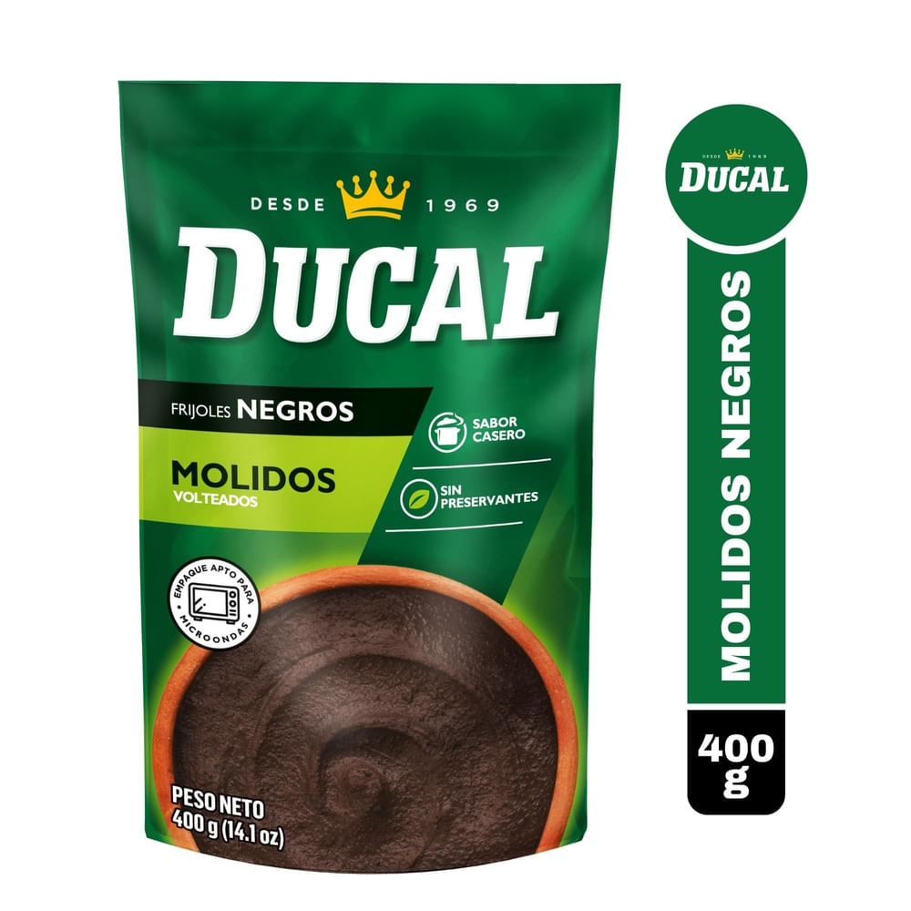 Frijol Ducal molido negro doypack - 400 g