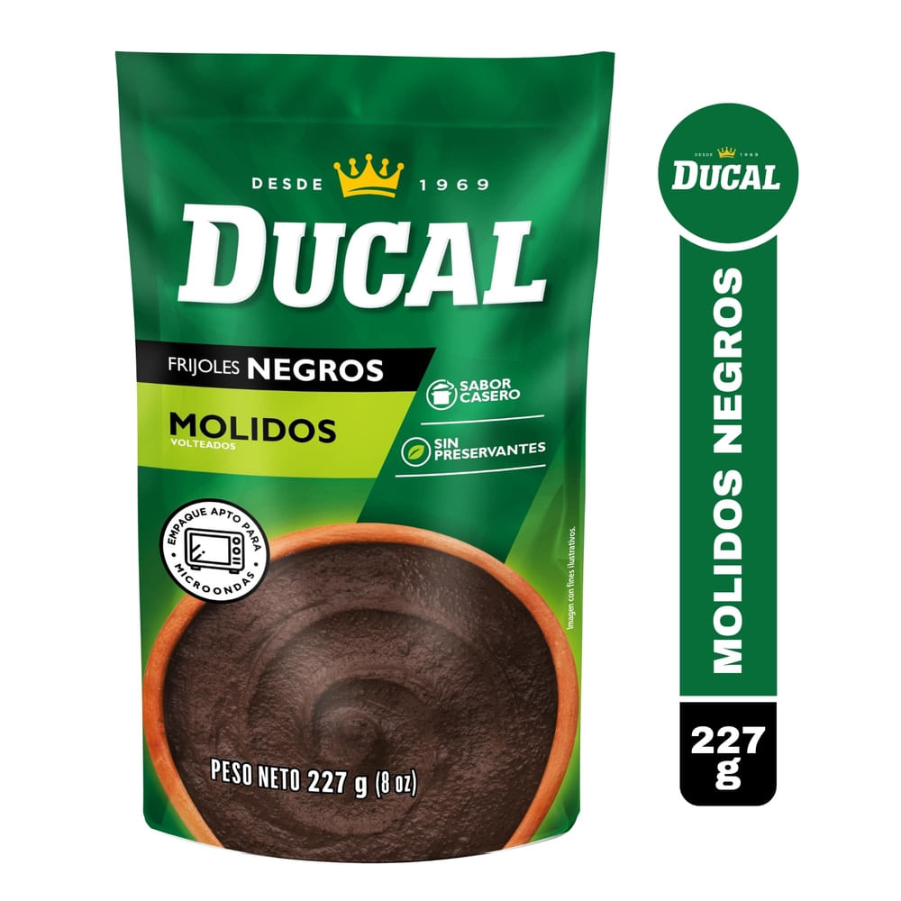 Frijol Ducal molido negro doypack - 227 g