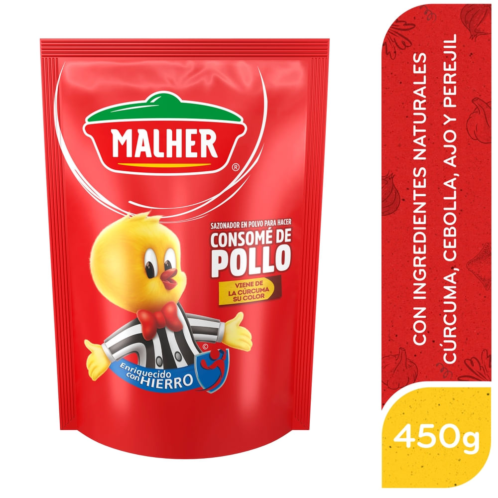 Sazonador Malher Consomé De Pollo Doy Pack - 450 g