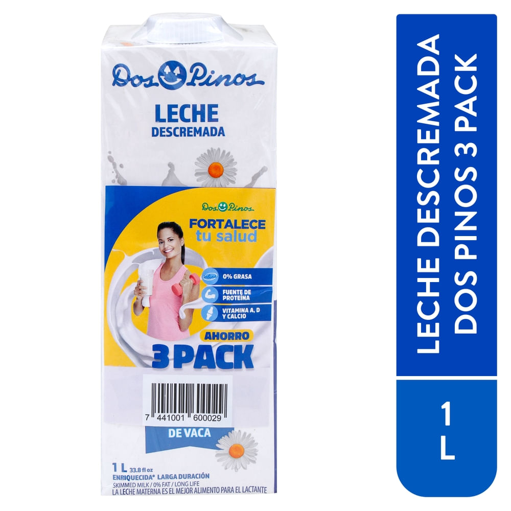 Leche Descremada Dos Pinos 3 Pack - 3000 ml