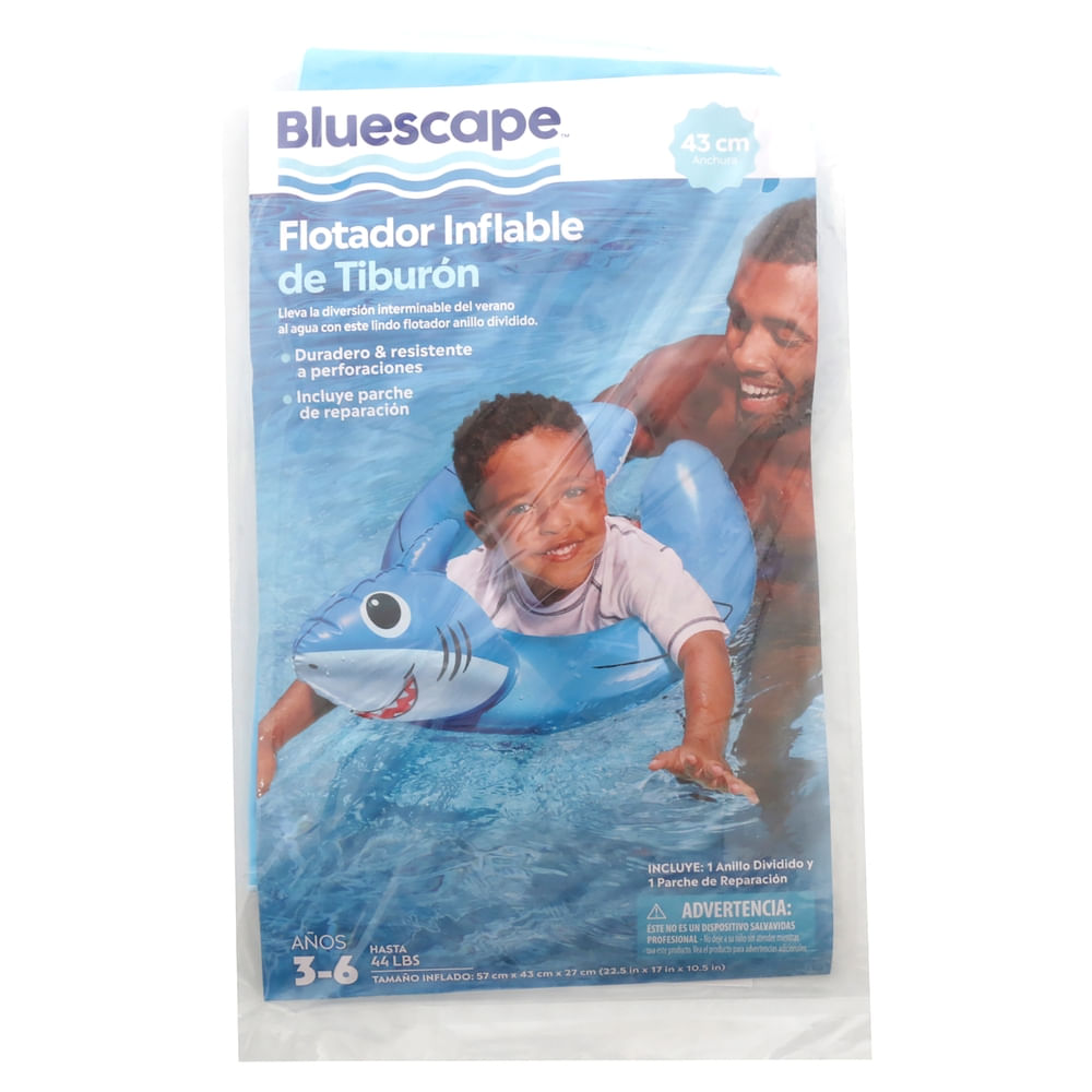 Flotador inflable Bluescape dona tiburón - 57x43x27 cm