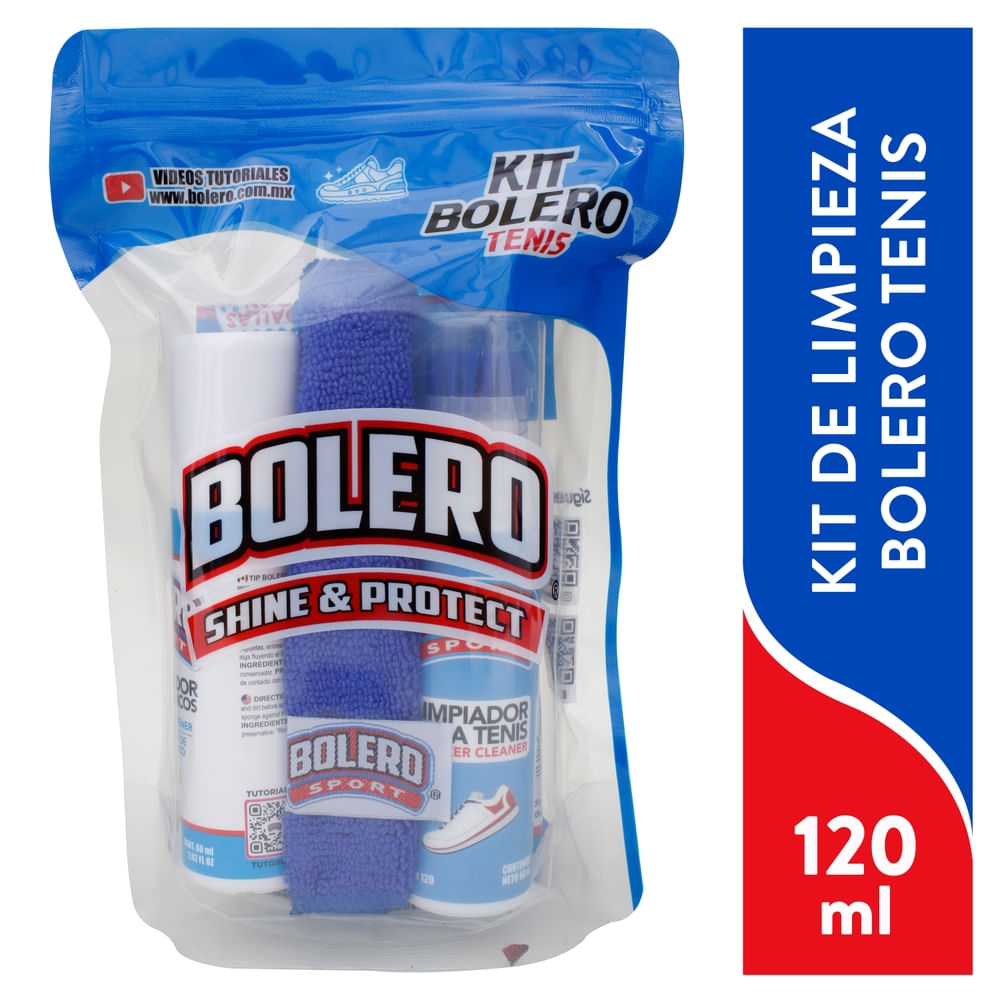 Kit de limpieza Bolero para limpieza de tenis -120 ml